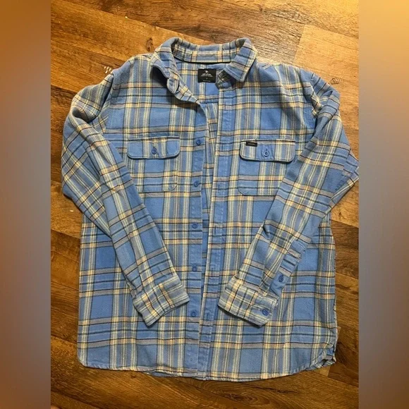 Men RIP curl Flannel Shirt - Picture 1 of 3